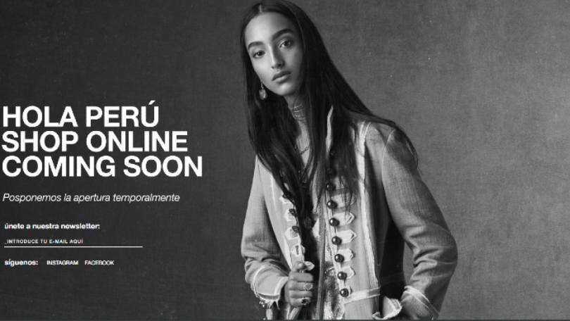 Zara pospone lanzamiento ecommerce Perú