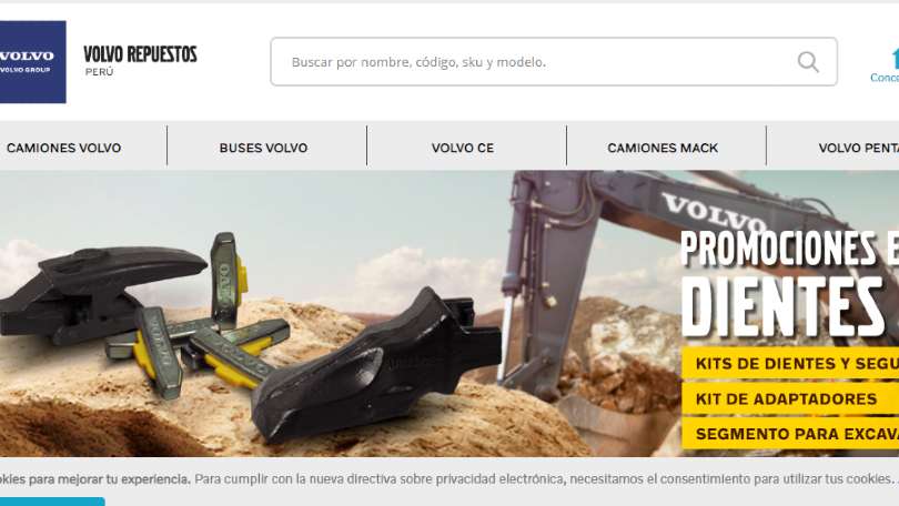 Volvo ecommerce Perú