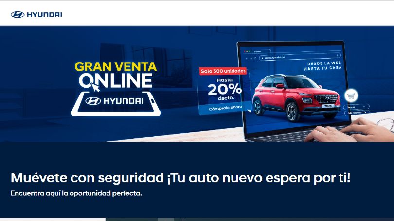Hyundai comercio electrónico Perú