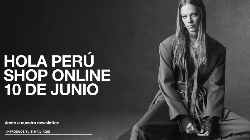 Zara alinta plataforma ecommerce Perú