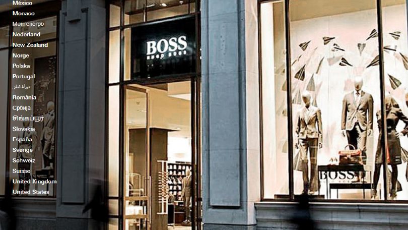 Hugo Boss comercio electrónico