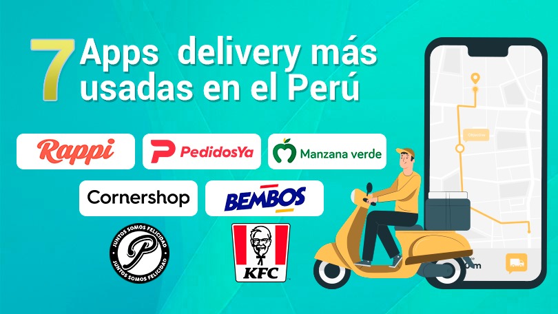 Los 7 principales empresas que realizan delivery en Perú