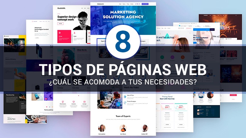 tipo de páginas web y cuál elegir