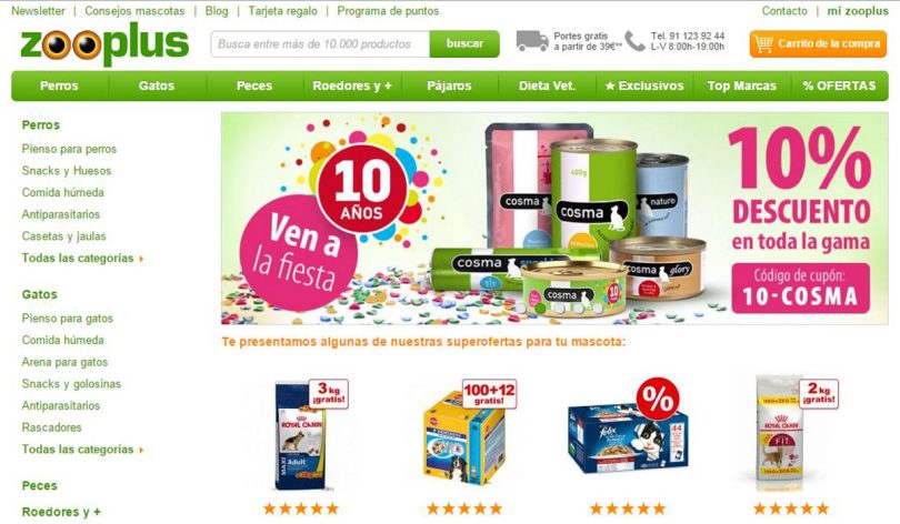 Zooplus ecommerce de éxito en la historia