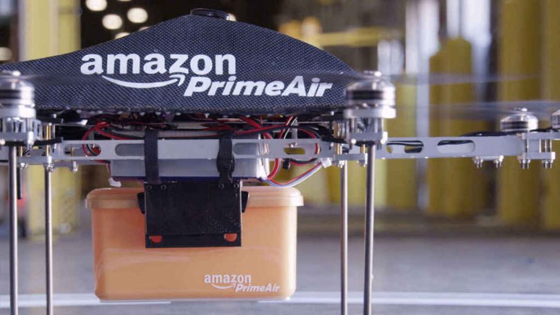 Amazon realiza prueba con nuevos programas de entregas con drones