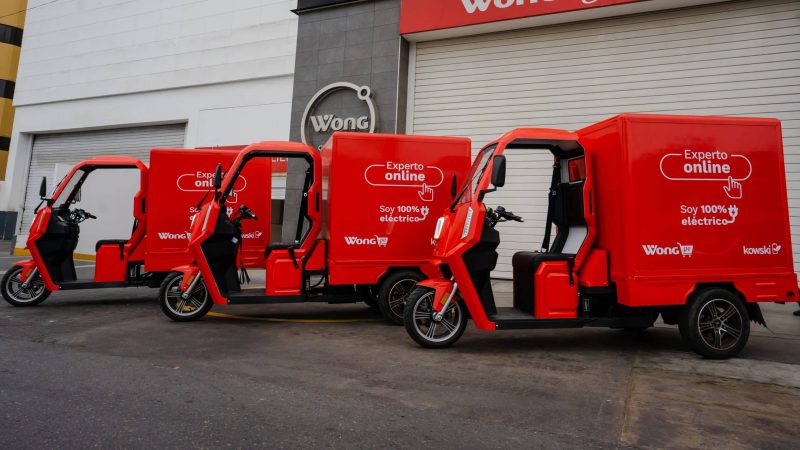 Wong inicia implementación de su nueva flota de reparto con vehículos eléctricos