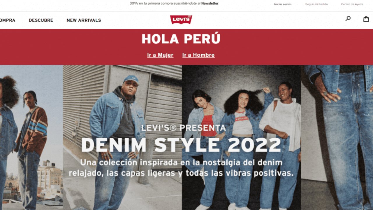 Levis compra top en linea