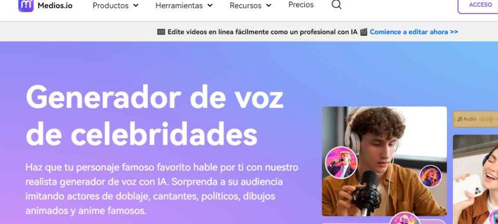 media.io voces de famosos