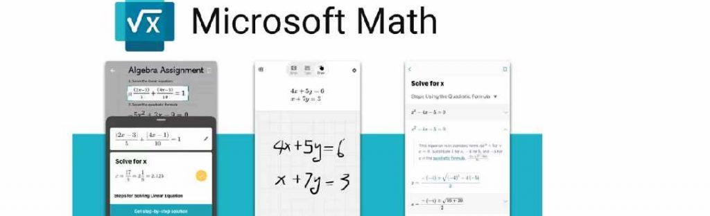 Microsoft Math Solver ia matemáticas
