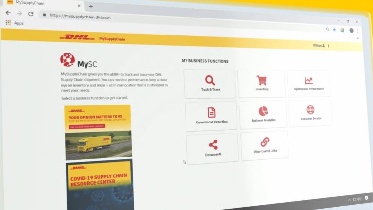 DHL optimiza su plataforma de ecommerce MySupplyChain
